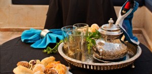 Moroccan Mint tea and pastries